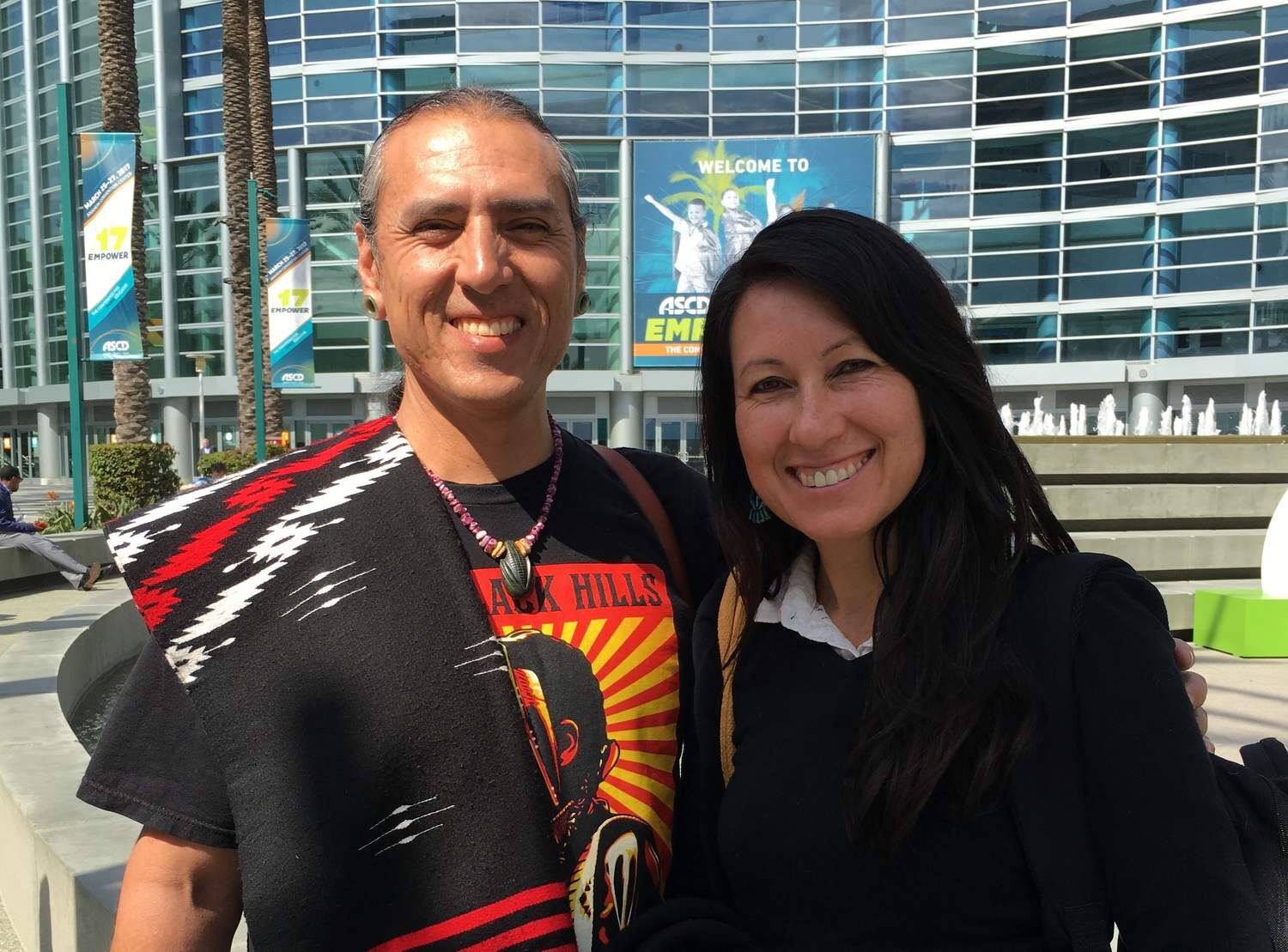 Marcos Aguilar and Minnie Ferguson of Anahuacalmecac International University Preparatory of North America